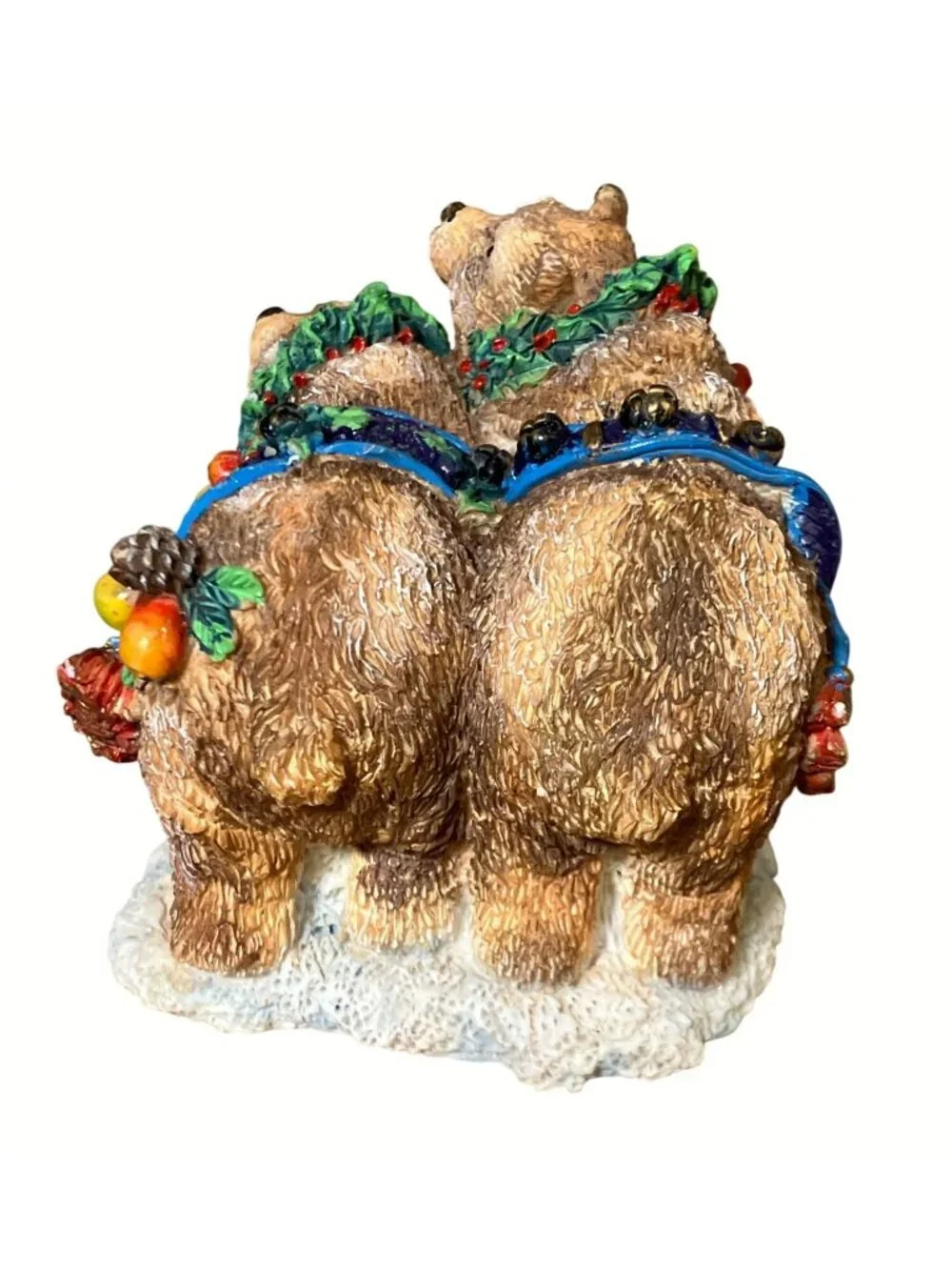 Crinkle Claus Crinkle Bears Figurine By Possible Dreams 1997 Christmas Decor